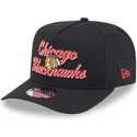 petten-gebogen-zwart-snapback-9fifty-a-frame-chainstitch-van-chicago-blackhawks-nhl-van-new-era