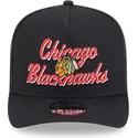 petten-gebogen-zwart-snapback-9fifty-a-frame-chainstitch-van-chicago-blackhawks-nhl-van-new-era