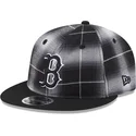 petten-plat-zwart-snapback-9fifty-retro-crown-plaid-van-boston-red-sox-mlb-van-new-era