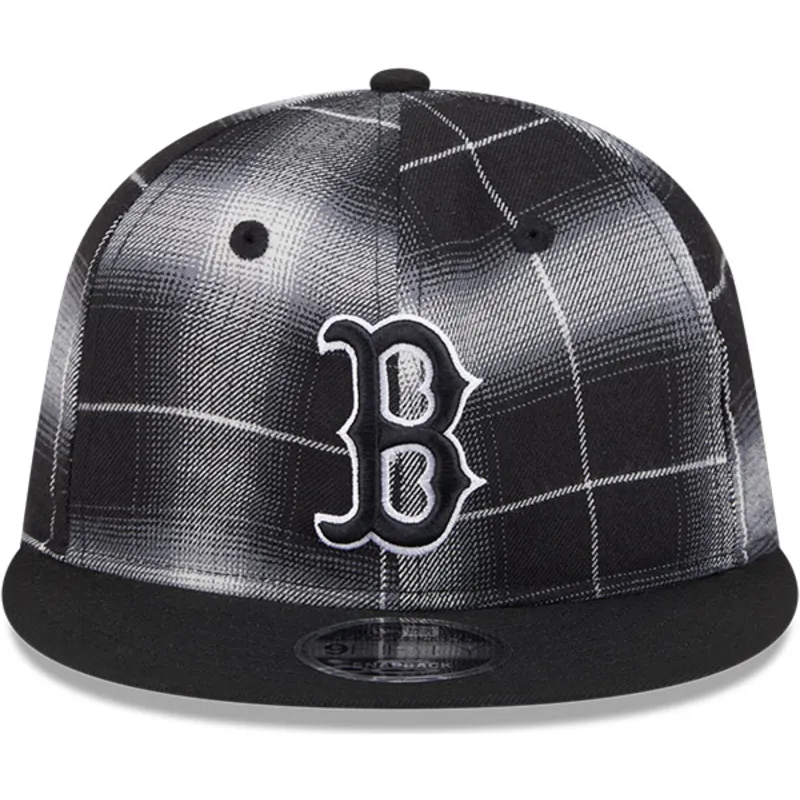 petten-plat-zwart-snapback-9fifty-retro-crown-plaid-van-boston-red-sox-mlb-van-new-era