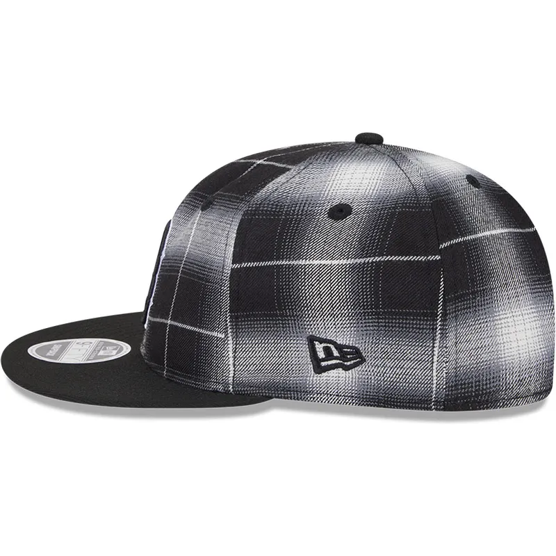 petten-plat-zwart-snapback-9fifty-retro-crown-plaid-van-boston-red-sox-mlb-van-new-era