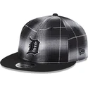 petten-plat-zwart-snapback-9fifty-retro-crown-plaid-van-detroit-tigers-mlb-van-new-era