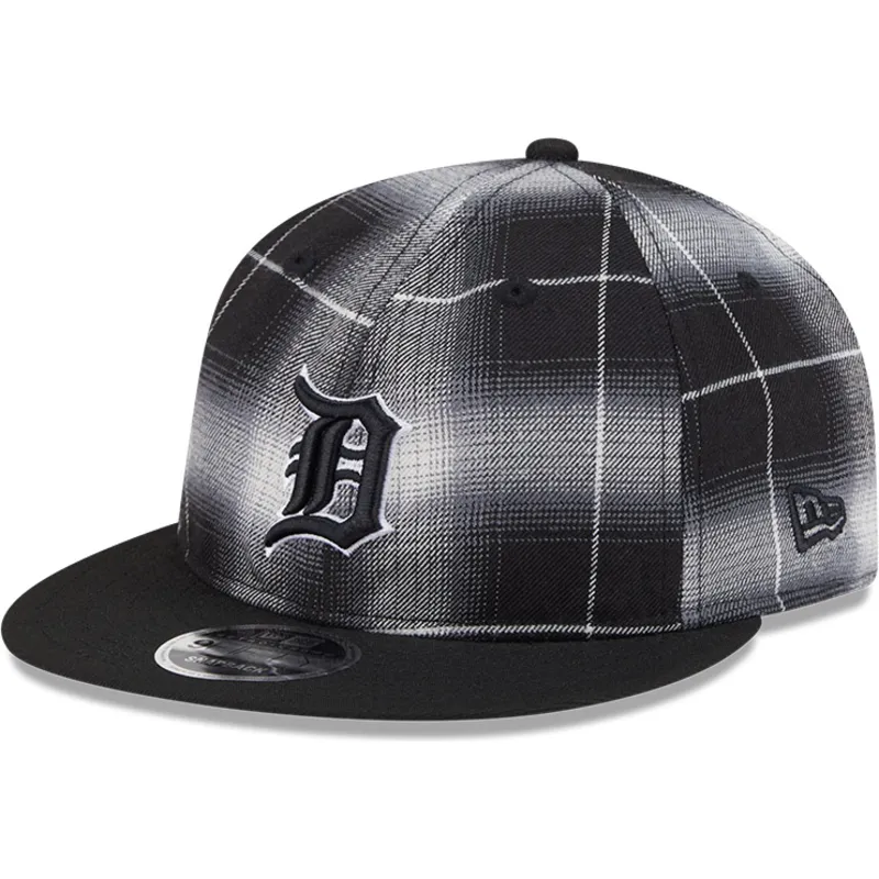 petten-plat-zwart-snapback-9fifty-retro-crown-plaid-van-detroit-tigers-mlb-van-new-era