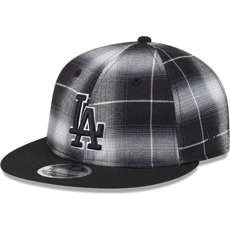 petten-plat-zwart-snapback-9fifty-retro-crown-plaid-van-los-angeles-dodgers-mlb-van-new-era petten-plat-zwart-snapback-9fifty-retro-crown-plaid-van-los-angeles-dodgers-mlb-van-new-era