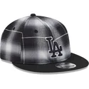 petten-plat-zwart-snapback-9fifty-retro-crown-plaid-van-los-angeles-dodgers-mlb-van-new-era