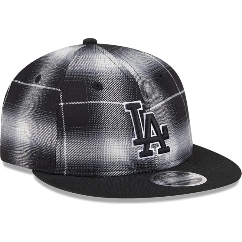 petten-plat-zwart-snapback-9fifty-retro-crown-plaid-van-los-angeles-dodgers-mlb-van-new-era petten-plat-zwart-snapback-9fifty-retro-crown-plaid-van-los-angeles-dodgers-mlb-van-new-era