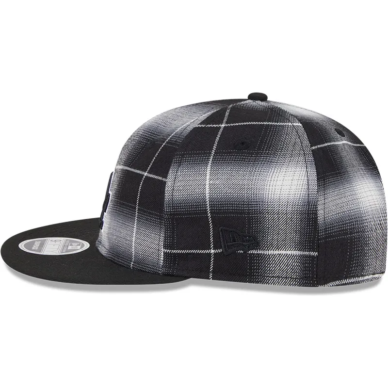 petten-plat-zwart-snapback-9fifty-retro-crown-plaid-van-los-angeles-dodgers-mlb-van-new-era petten-plat-zwart-snapback-9fifty-retro-crown-plaid-van-los-angeles-dodgers-mlb-van-new-era