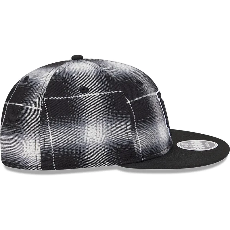 petten-plat-zwart-snapback-9fifty-retro-crown-plaid-van-los-angeles-dodgers-mlb-van-new-era petten-plat-zwart-snapback-9fifty-retro-crown-plaid-van-los-angeles-dodgers-mlb-van-new-era