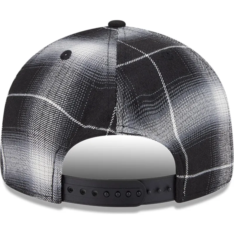 petten-plat-zwart-snapback-9fifty-retro-crown-plaid-van-oakland-athletics-mlb-van-new-era