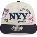 petten-gebogen-beige-snapback-9fifty-retro-crown-scatter-van-new-york-yankees-mlb-van-new-era