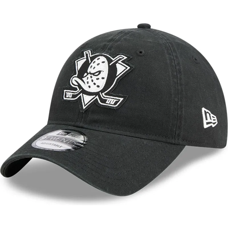 petten-gebogen-zwart-verstelbaar-9twenty-stamp-van-anaheim-ducks-nhl-van-new-era