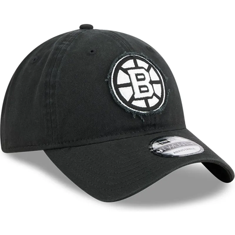 petten-gebogen-zwart-verstelbaar-9twenty-stamp-van-boston-bruins-nhl-van-new-era
