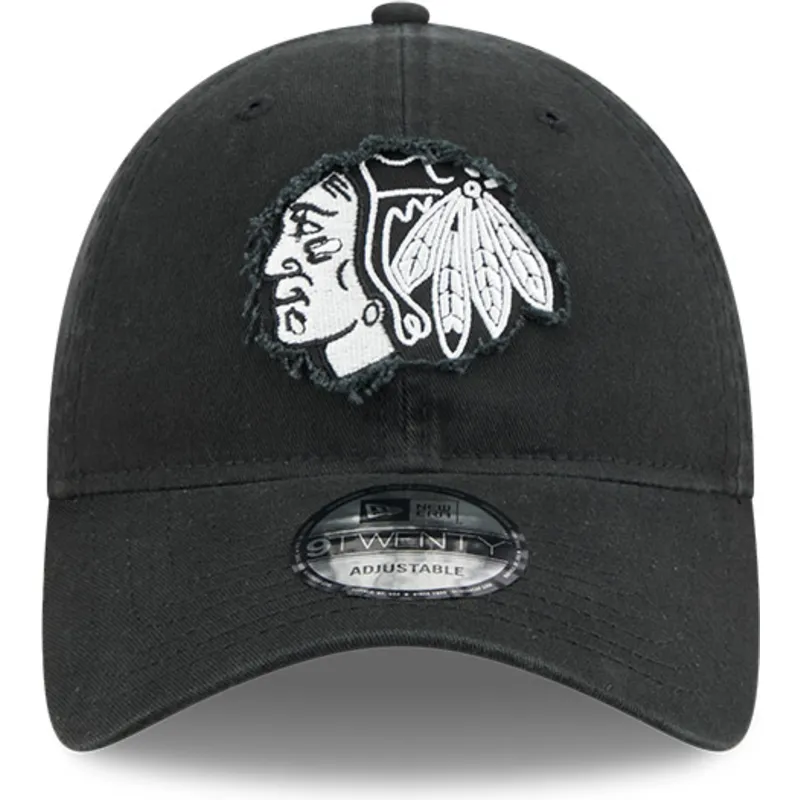 petten-gebogen-zwart-verstelbaar-9twenty-stamp-van-chicago-blackhawks-nhl-van-new-era petten-gebogen-zwart-verstelbaar-9twenty-stamp-van-chicago-blackhawks-nhl-van-new-era