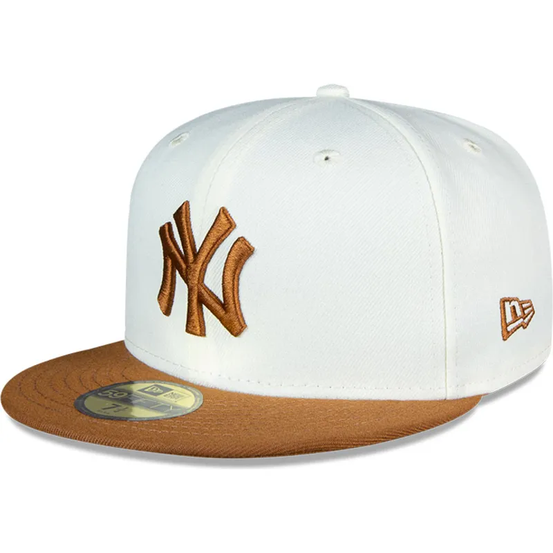 petten-plat-bruin-fitted-59fifty-chrome-toast-side-patch-van-new-york-yankees-mlb-van-new-era petten-plat-bruin-fitted-59fifty-chrome-toast-side-patch-van-new-york-yankees-mlb-van-new-era