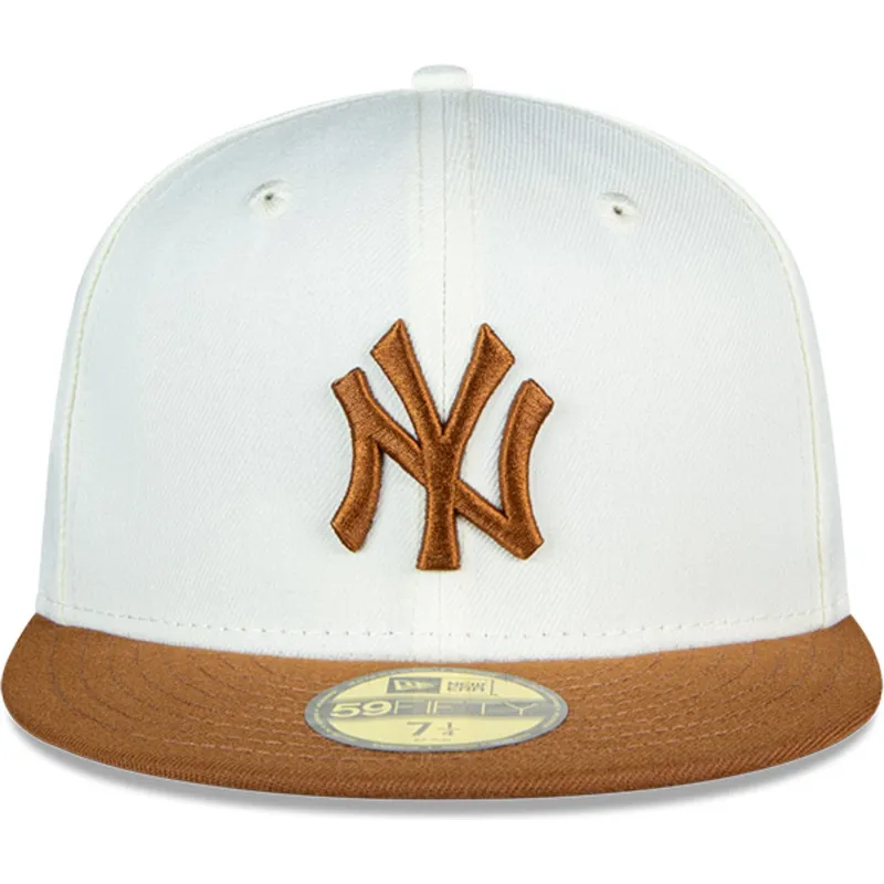 petten-plat-bruin-fitted-59fifty-chrome-toast-side-patch-van-new-york-yankees-mlb-van-new-era petten-plat-bruin-fitted-59fifty-chrome-toast-side-patch-van-new-york-yankees-mlb-van-new-era