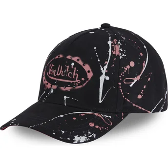 Petten gebogen zwart snapback IMAG P van Von Dutch