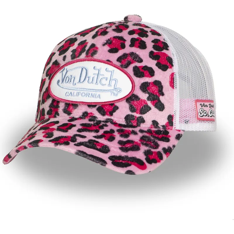 petten-gebogen-luipaard-snapback-rosa-psa-p-van-von-dutch