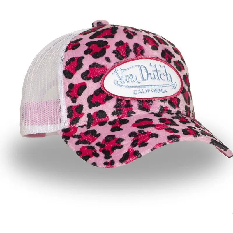 petten-gebogen-luipaard-snapback-rosa-psa-p-van-von-dutch