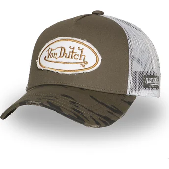 Petten gebogen groen snapback KAM K van Von Dutch