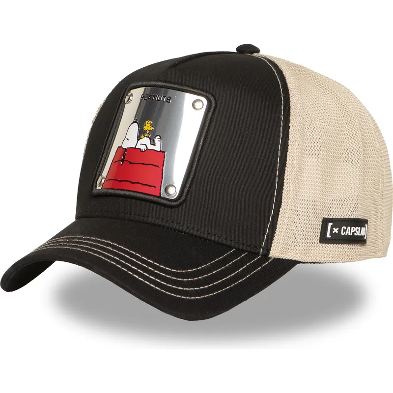 petten-gebogen-zwart-snapback-pea6-naw6-snoopy-en-emilio-peanuts-van-capslab
