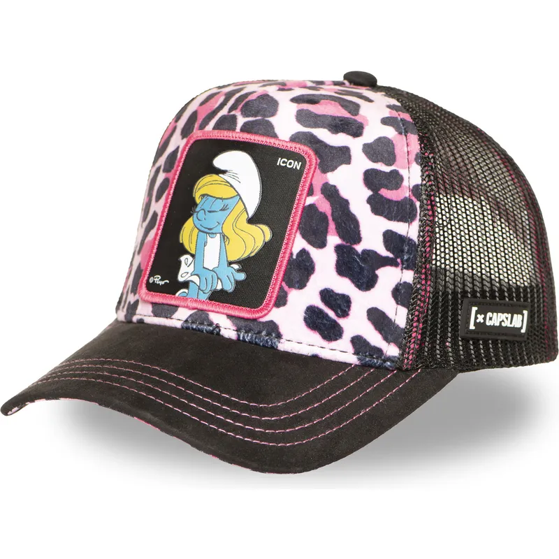 petten-gebogen-luipaard-snapback-rosa-smu-leop-smurfin-de-smurfen-van-capslab