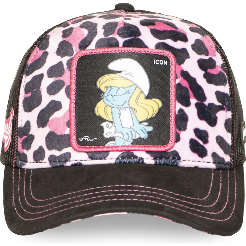 petten-gebogen-luipaard-snapback-rosa-smu-leop-smurfin-de-smurfen-van-capslab