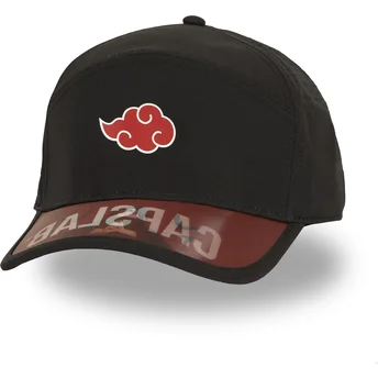 Petten gebogen zwart verstelbaar NS5 AKA Akatsuki Naruto van Capslab