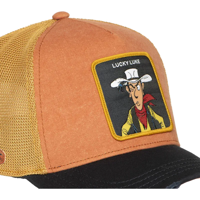 petten-gebogen-oranje-snapback-lck2-lob-lucky-luke-van-capslab