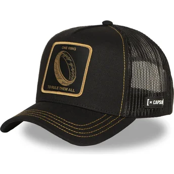 Petten gebogen zwart snapback LOTR RIN Enige Ring In de ban van de Ring van Capslab