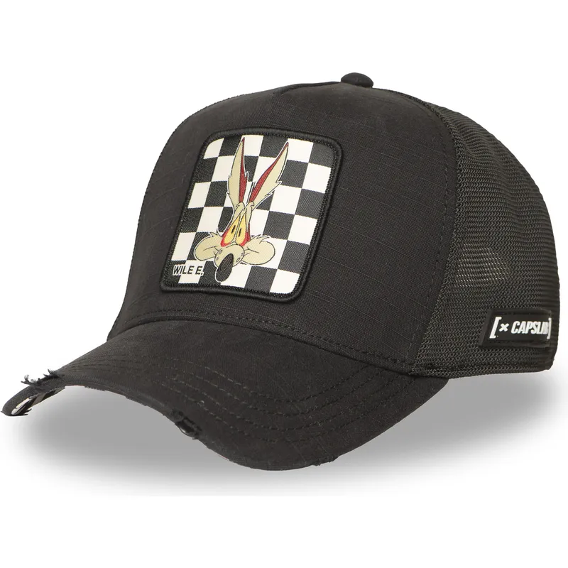 petten-gebogen-zwart-snapback-loo12-wil-coyote-looney-tunes-van-capslab