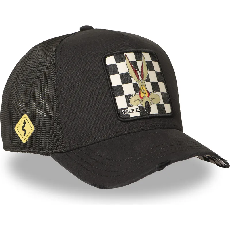 petten-gebogen-zwart-snapback-loo12-wil-coyote-looney-tunes-van-capslab
