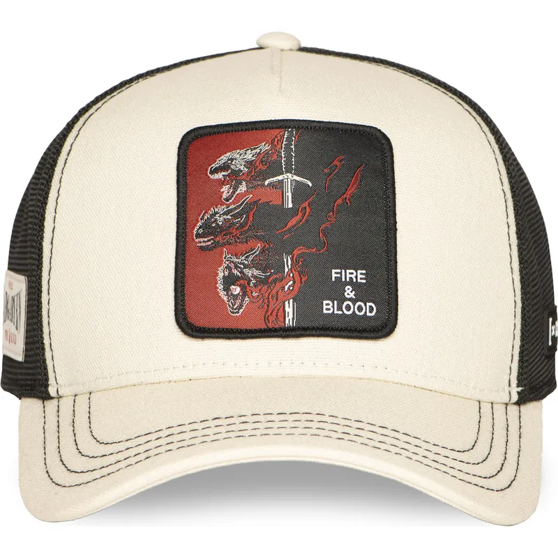 petten-gebogen-beige-snapback-fire-and-blood-got-tar-huis-targaryen-game-of-thrones-van-capslab petten-gebogen-beige-snapback-fire-and-blood-got-tar-huis-targaryen-game-of-thrones-van-capslab