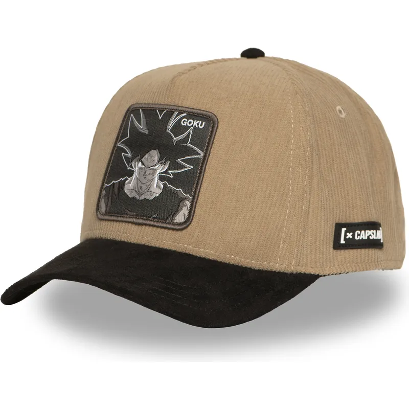 petten-gebogen-bruin-snapback-dbs7-uni-son-goku-dragon-ball-van-capslab