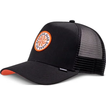 Petten gebogen zwart snapback Koi Watching Club HFT van Djinns
