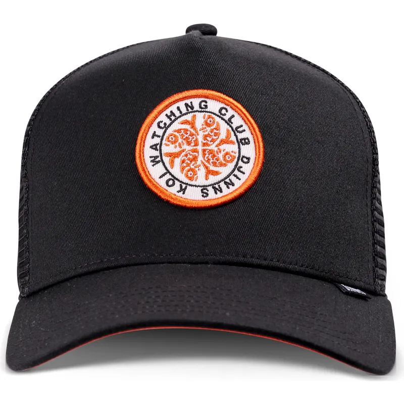 petten-gebogen-zwart-snapback-koi-watching-club-hft-van-djinns