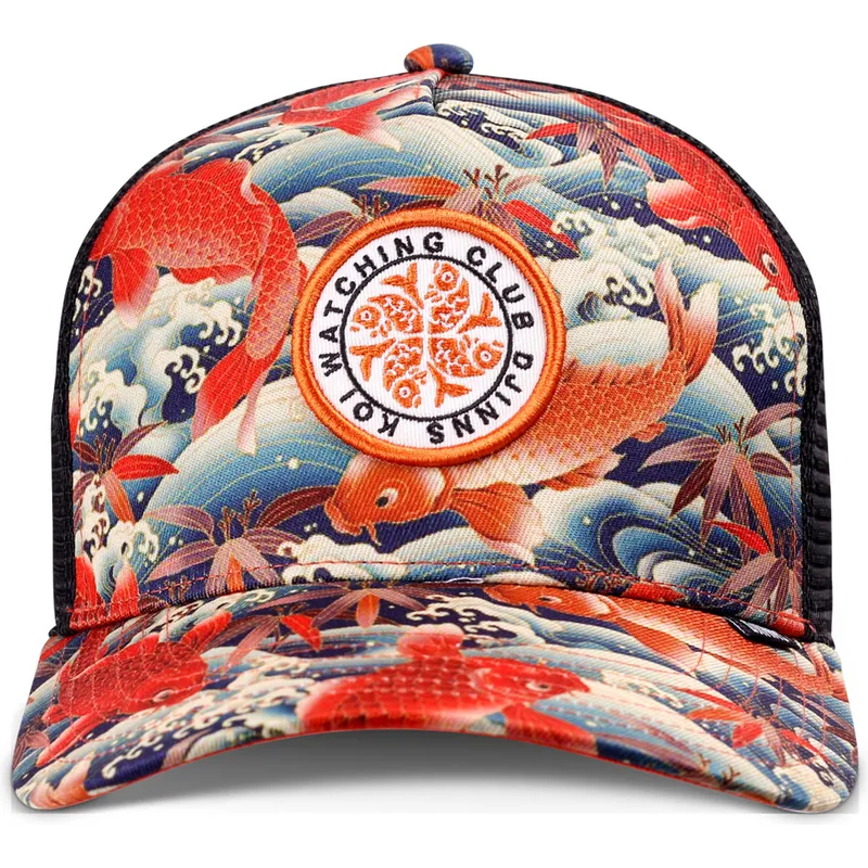 petten-gebogen-meerkleurig-snapback-koi-watching-club-hft-van-djinns petten-gebogen-meerkleurig-snapback-koi-watching-club-hft-van-djinns