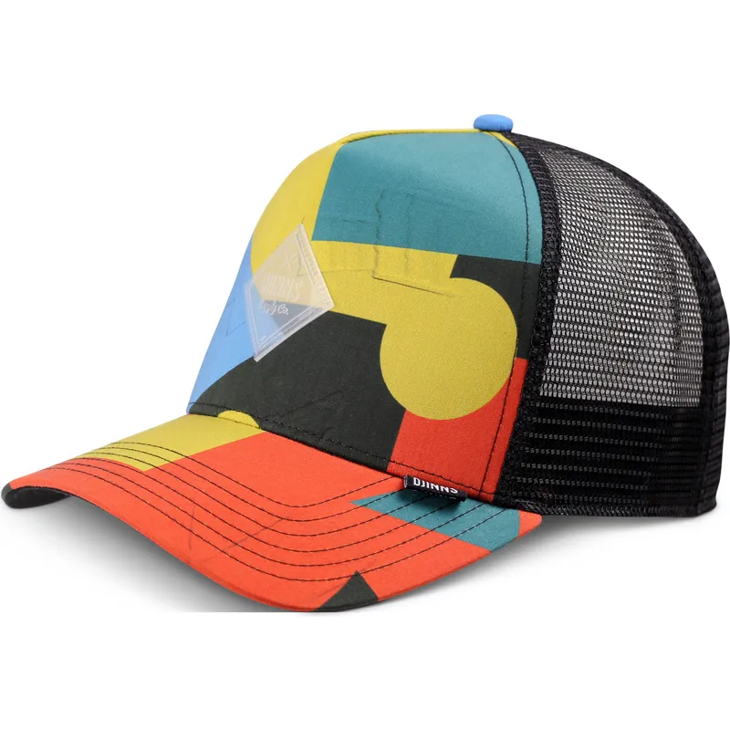 petten-gebogen-meerkleurig-snapback-geometric-dark-hft-van-djinns petten-gebogen-meerkleurig-snapback-geometric-dark-hft-van-djinns