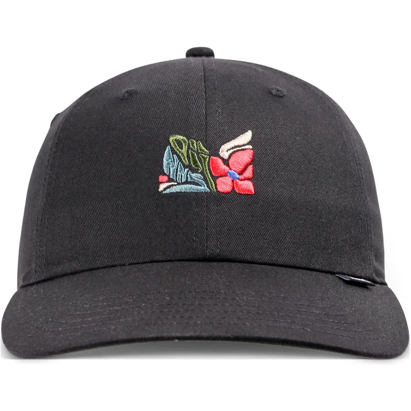 petten-gebogen-zwart-verstelbaar-m-flowers-van-djinns