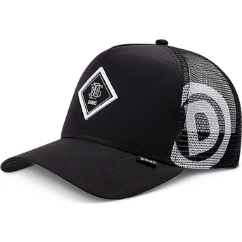 Petten gebogen zwart snapback Big RipStop HFT van Djinns