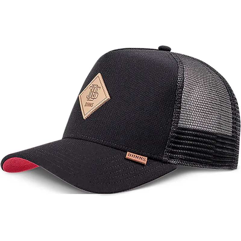 petten-gebogen-zwart-snapback-plainlace-hft-van-djinns