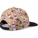 petten-plat-beige-snapback-voor-kinderen-lucky-cat-linen-van-djinns