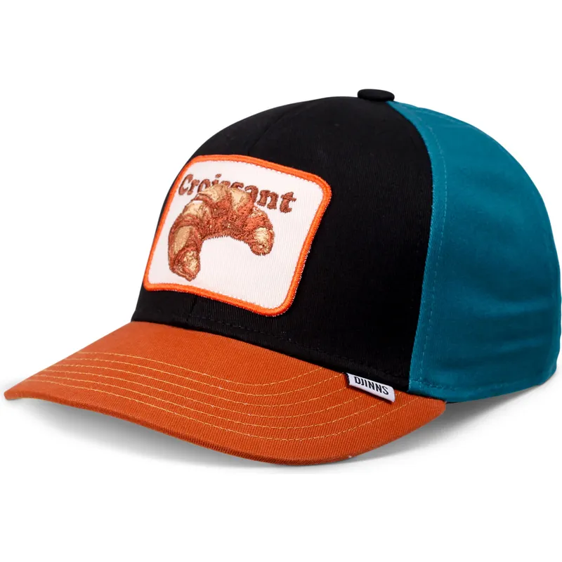 petten-gebogen-meerkleurig-snapback-voor-kinderen-food-croissant-basic-van-djinns