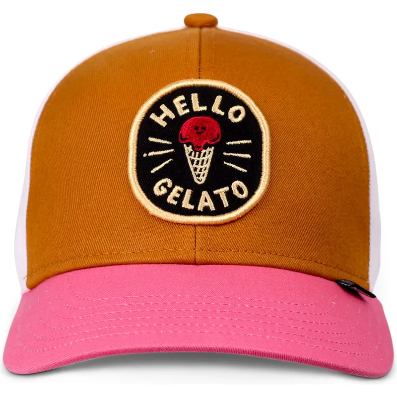 petten-gebogen-meerkleurig-snapback-voor-kinderen-food-gelato-basic-van-djinns