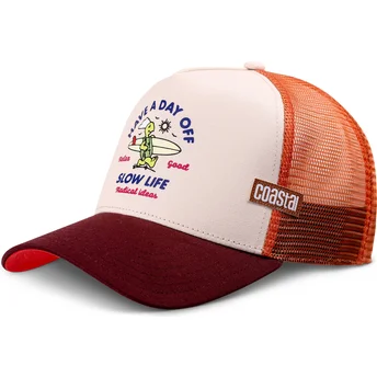 Petten gebogen bruin snapback Day Off HFT van Coastal