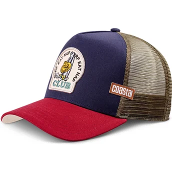 Petten gebogen meerkleurig snapback Nap Club HFT van Coastal
