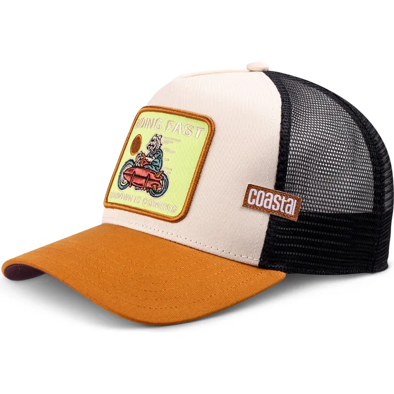 petten-gebogen-bruin-snapback-riding-fast-hft-van-coastal petten-gebogen-bruin-snapback-riding-fast-hft-van-coastal