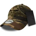 petten-gebogen-camouflage-verstelbaar-9twenty-brushed-cotton-three-looms-woodland-van-new-era