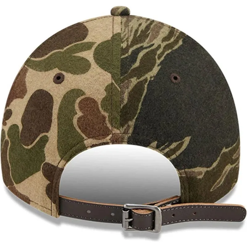 petten-gebogen-camouflage-verstelbaar-9twenty-brushed-cotton-three-looms-woodland-van-new-era