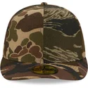 petten-gebogen-camouflage-fitted-59fifty-pre-curved-brushed-cotton-three-looms-woodland-van-new-era