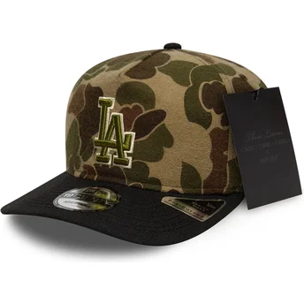 Petten gebogen camouflage verstelbaar 19TWENTY Brushed Cotton Three Looms Duck van Los Angeles Dodgers MLB van New Era